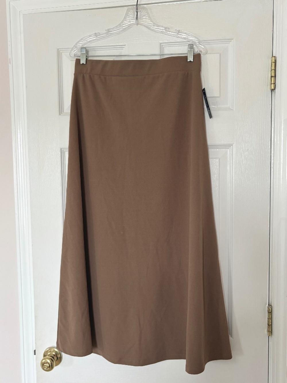 NWT Olivia Blu Brown Maxi Skirt Size Large